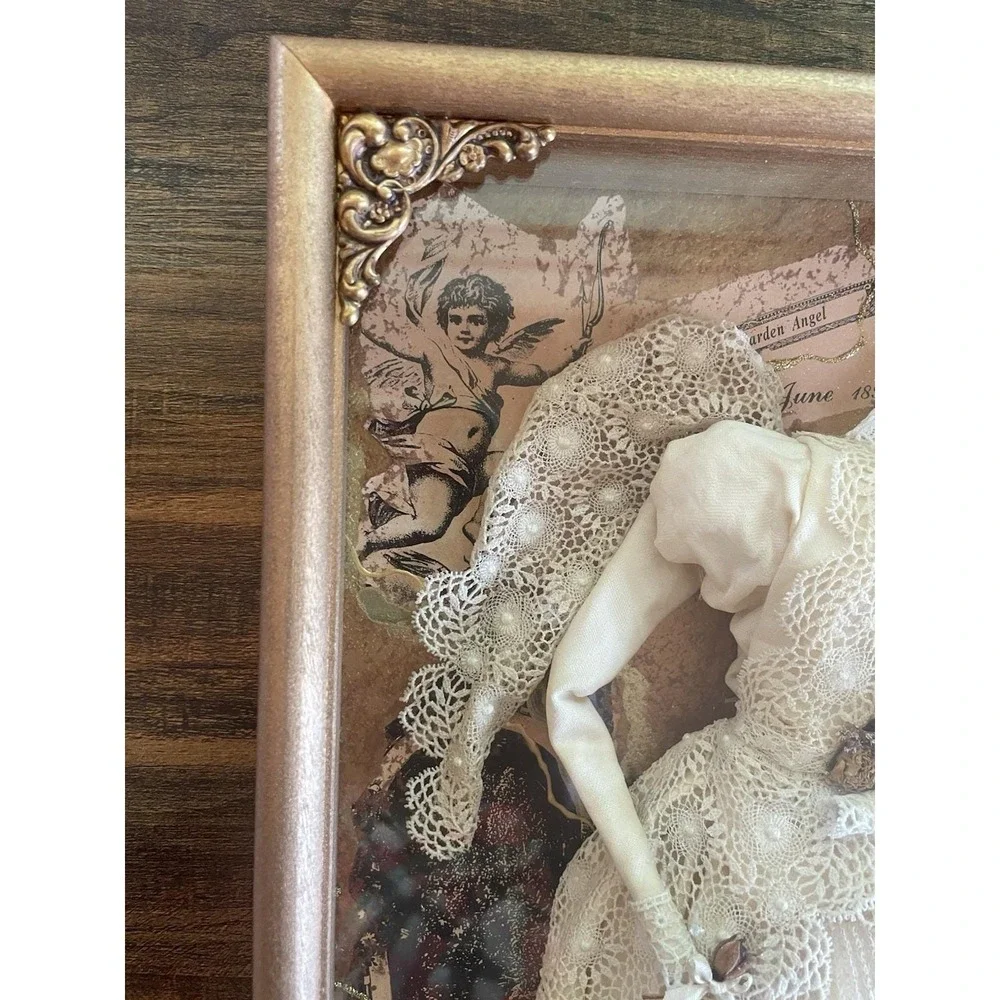 Lorella Collections‎ Garden Angel Shadow Box Victorian Styled Framed Number 12